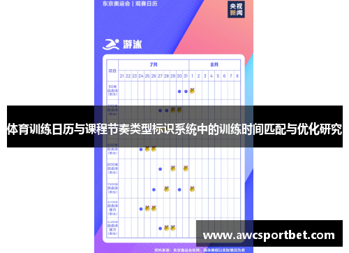 体育训练日历与课程节奏类型标识系统中的训练时间匹配与优化研究